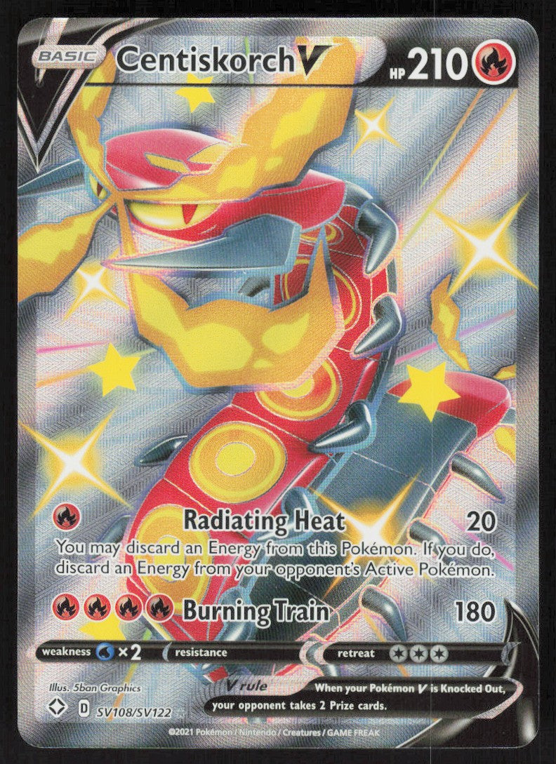 Centiskorch V - Shining Fates Shiny Vault #SV108/122 - Near Mint - Holofoil