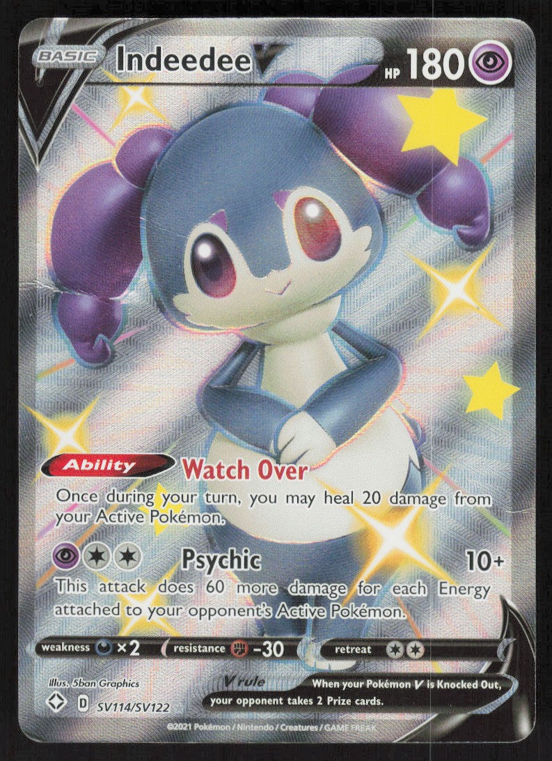 Indeedee V - Shining Fates Shiny Vault #SV114/122 - Near Mint - Holofoil