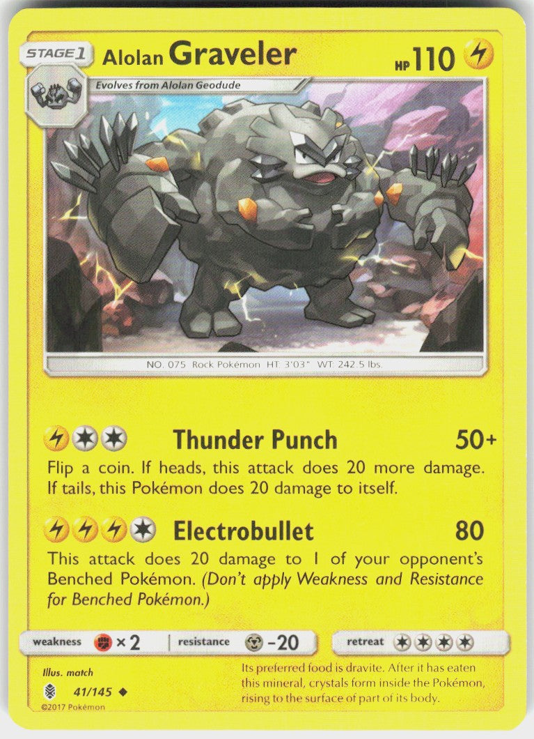 Alolan Graveler #41 NM