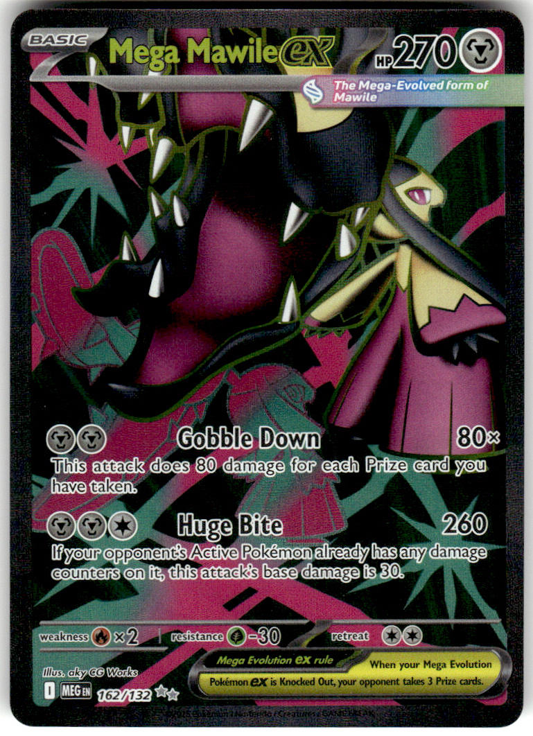 Mega Mawile ex - Mega Evolution #162/132 - Near Mint - Normal