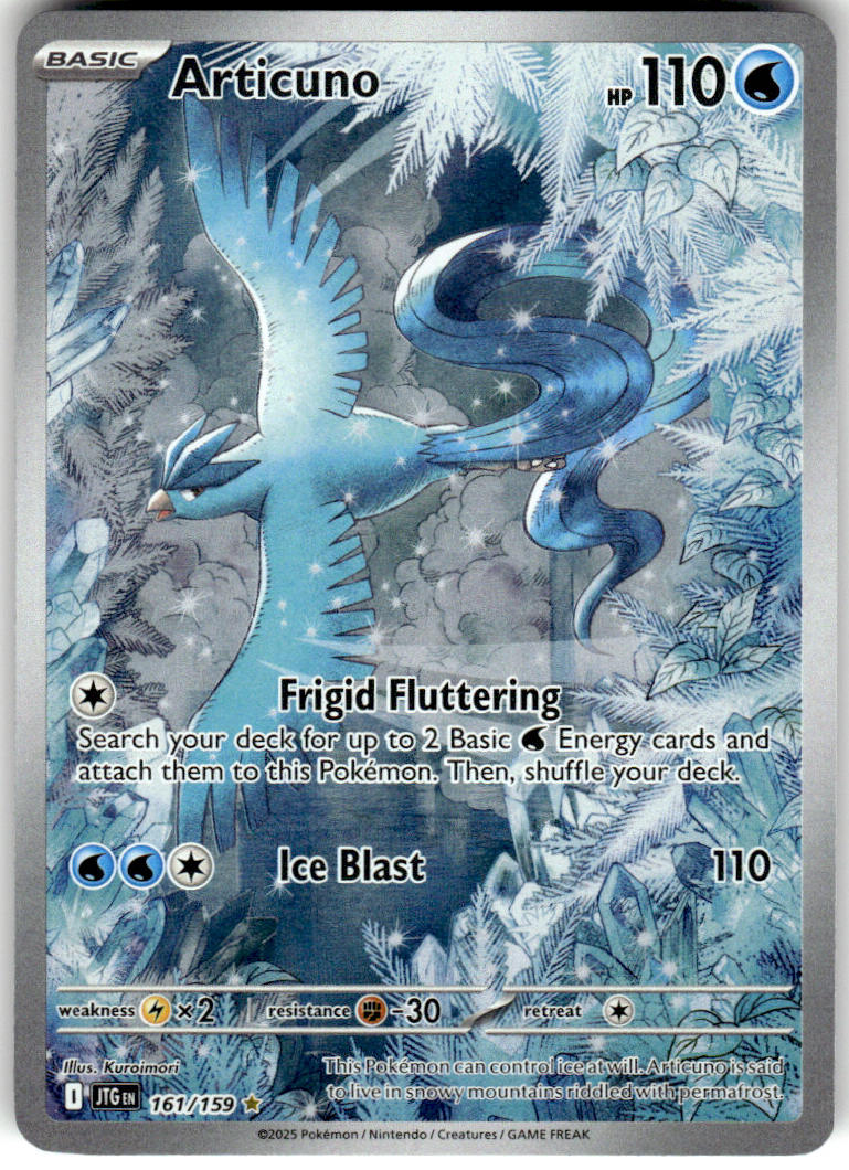 Articuno - Journey Together #161/159 - Near Mint - Normal