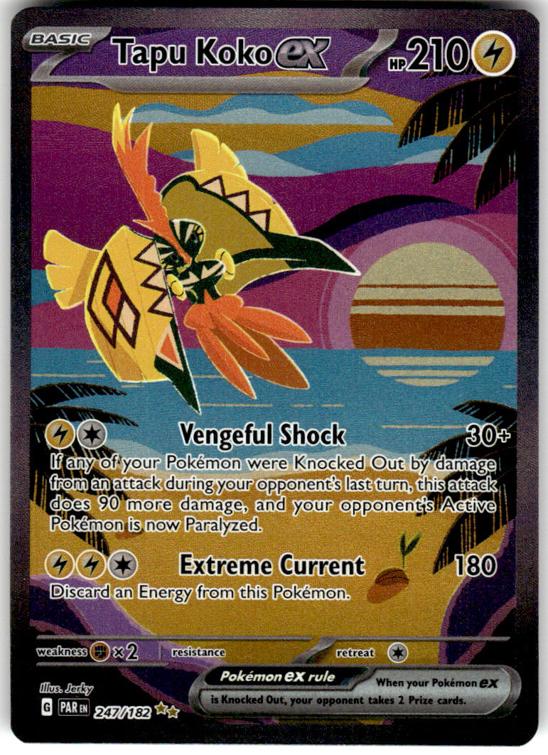 Tapu Koko ex - Paradox Rift #247/182 - Near Mint - Normal