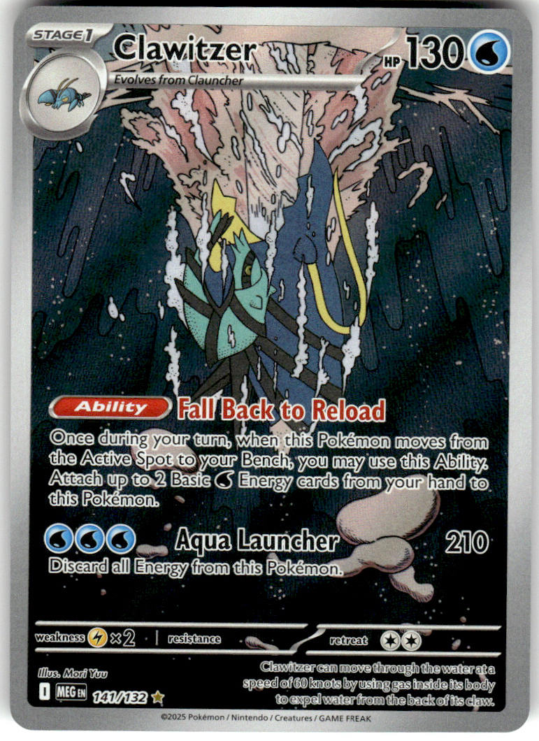Clawitzer - Mega Evolution #141/132 - Near Mint - Normal