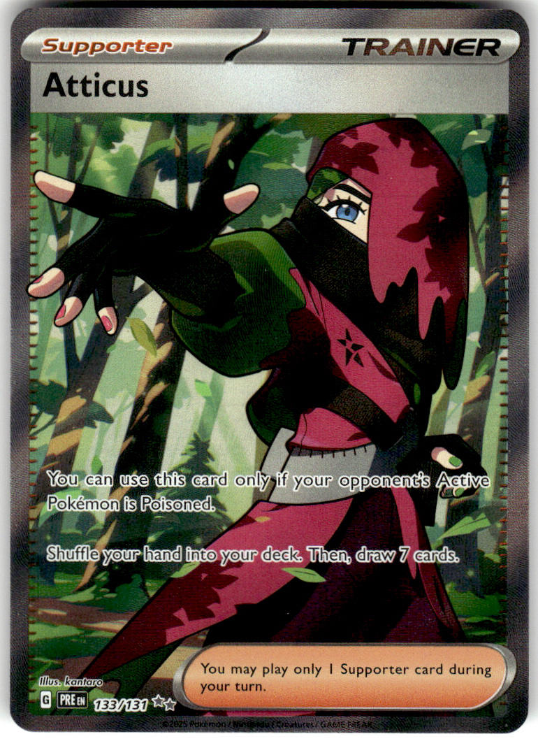 Atticus - Prismatic Evolutions #133/131 - Near Mint - Normal
