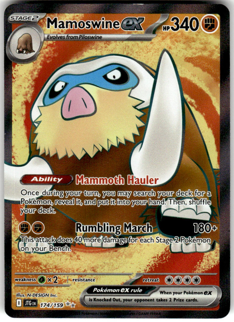 Mamoswine ex - Journey Together #174/159 - Near Mint - Normal