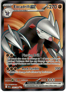 Excadrill ex - Black Bolt #160/86 - Near Mint - Normal