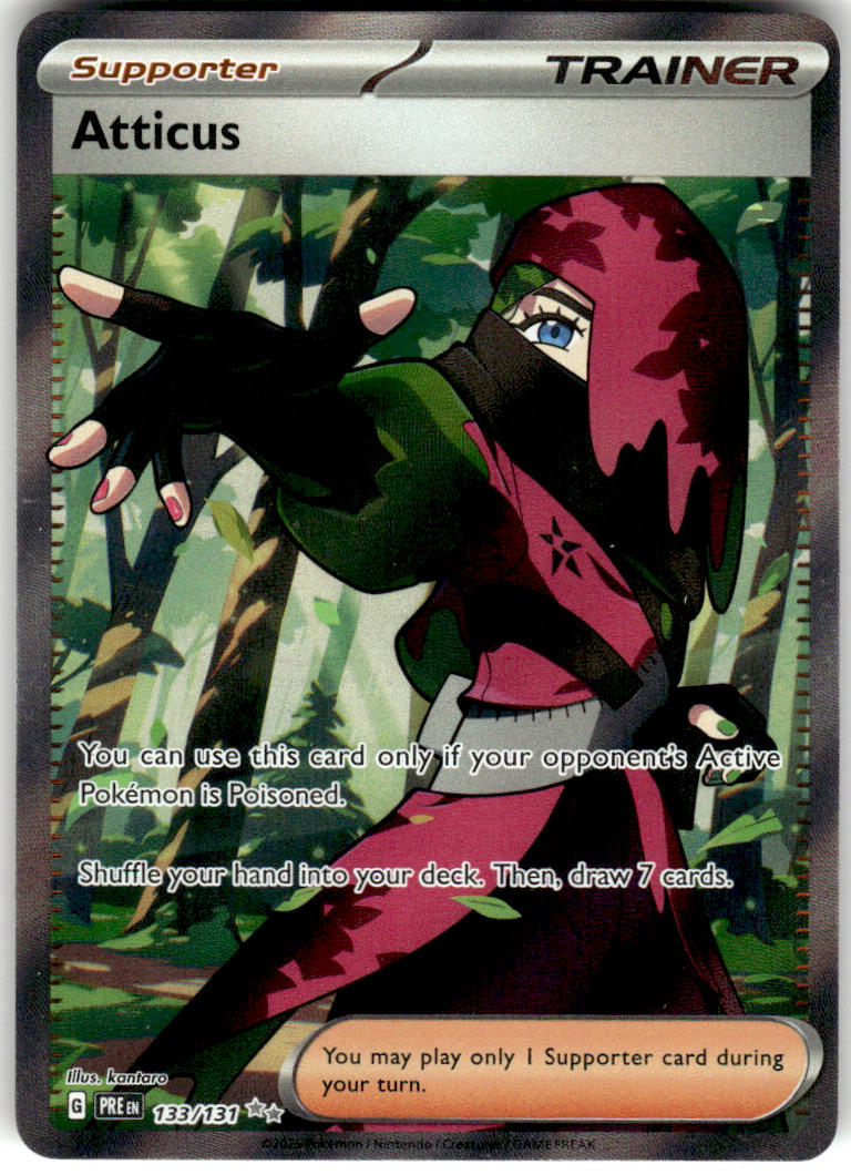 Atticus - Prismatic Evolutions #133/131 - Near Mint - Normal