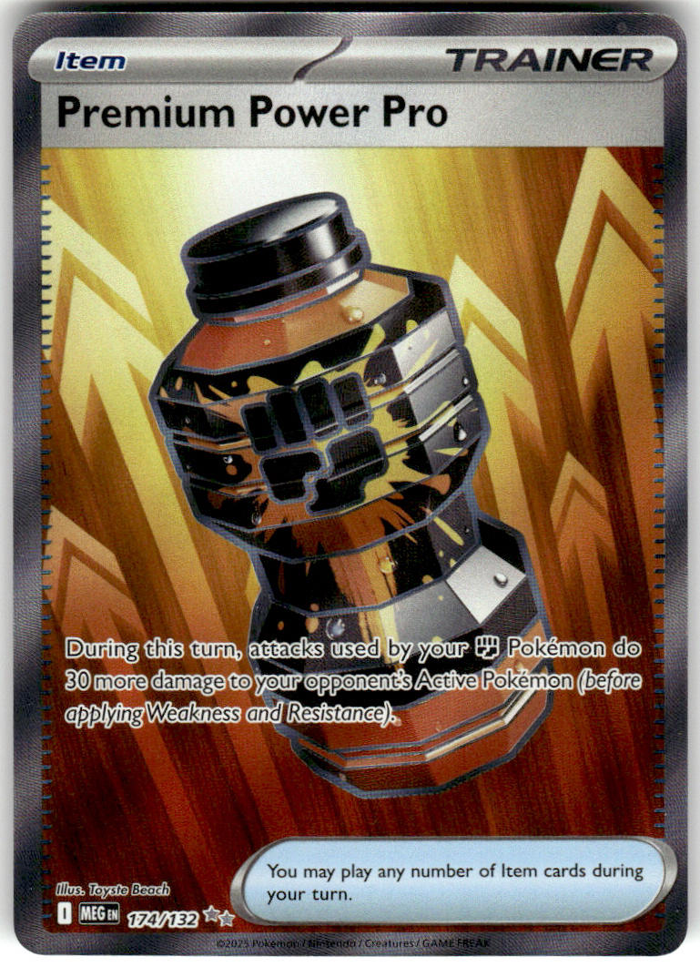 Premium Power Pro - Mega Evolution #174/132 - Near Mint - Normal
