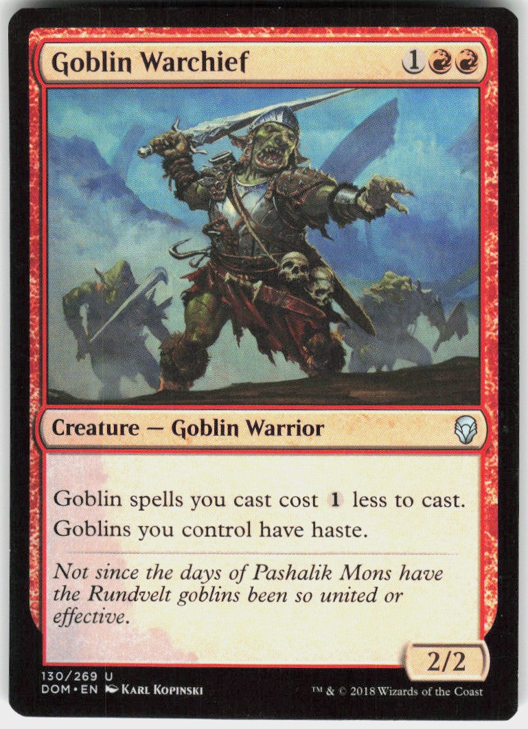Goblin Warchief #130 NM