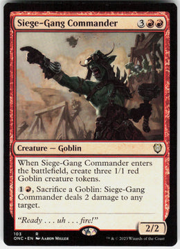 Siege-Gang Commander #103 NM