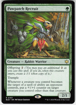 Pawpatch Recruit #187 NM