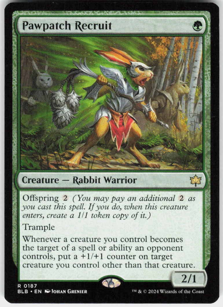 Pawpatch Recruit #187 NM
