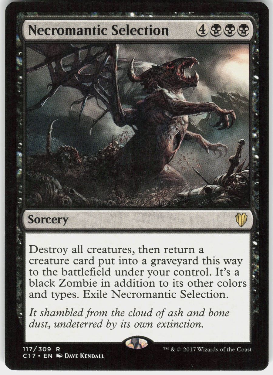 Necromantic Selection #117/309 Commander 2017 MTG Non-Foil English