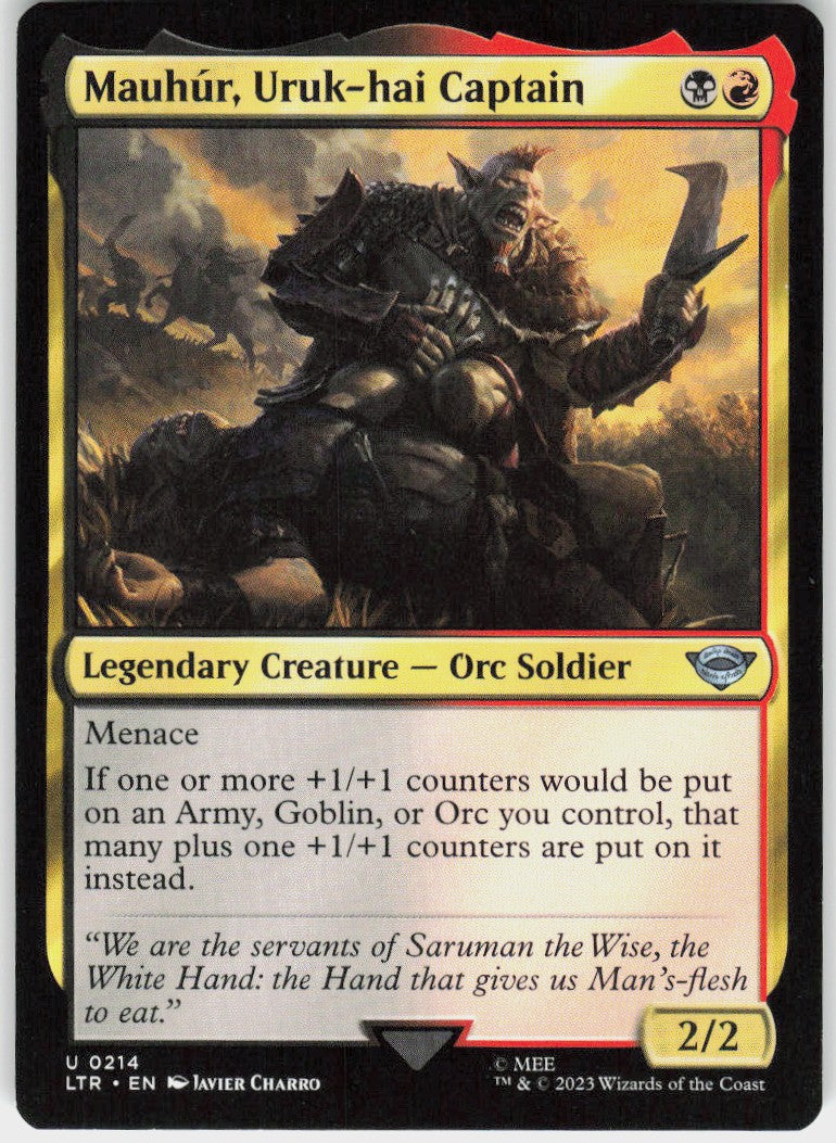Mauhúr, Uruk-hai Captain #214 NM