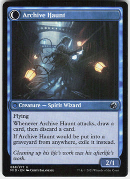 Overwhelmed Archivist // Archive Haunt #68 NM