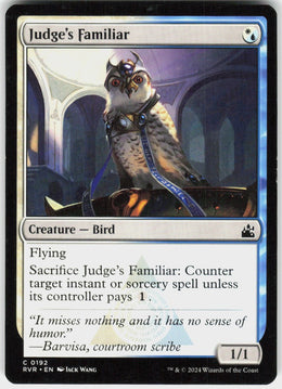 Judge's Familiar #192 NM