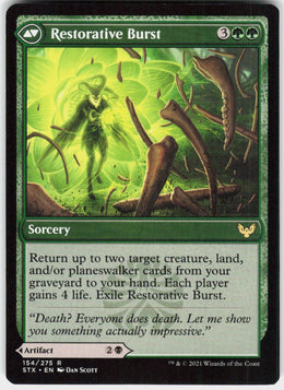 Pestilent Cauldron // Restorative Burst #154 NM