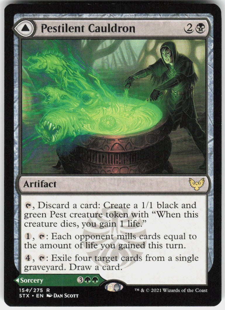 Pestilent Cauldron // Restorative Burst #154 NM