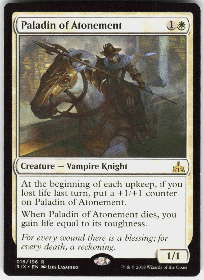 Paladin of Atonement #16 LP