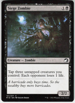 Siege Zombie #121 NM