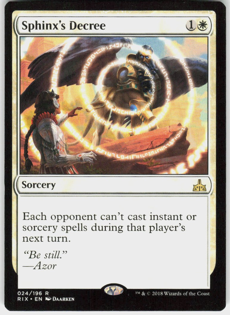 Sphinx's Decree #24 NM