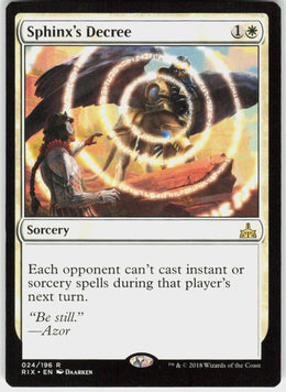 Sphinx's Decree #24 NM