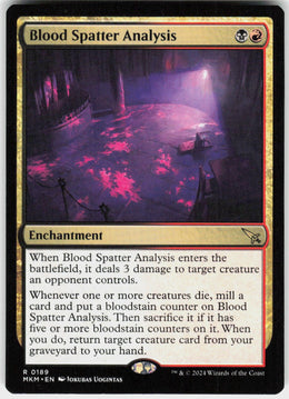 Blood Spatter Analysis #189 NM