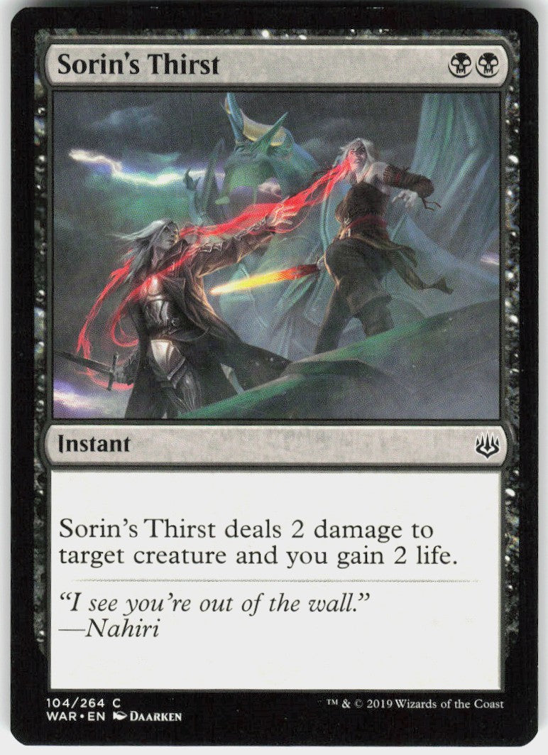 Sorin's Thirst #104 NM
