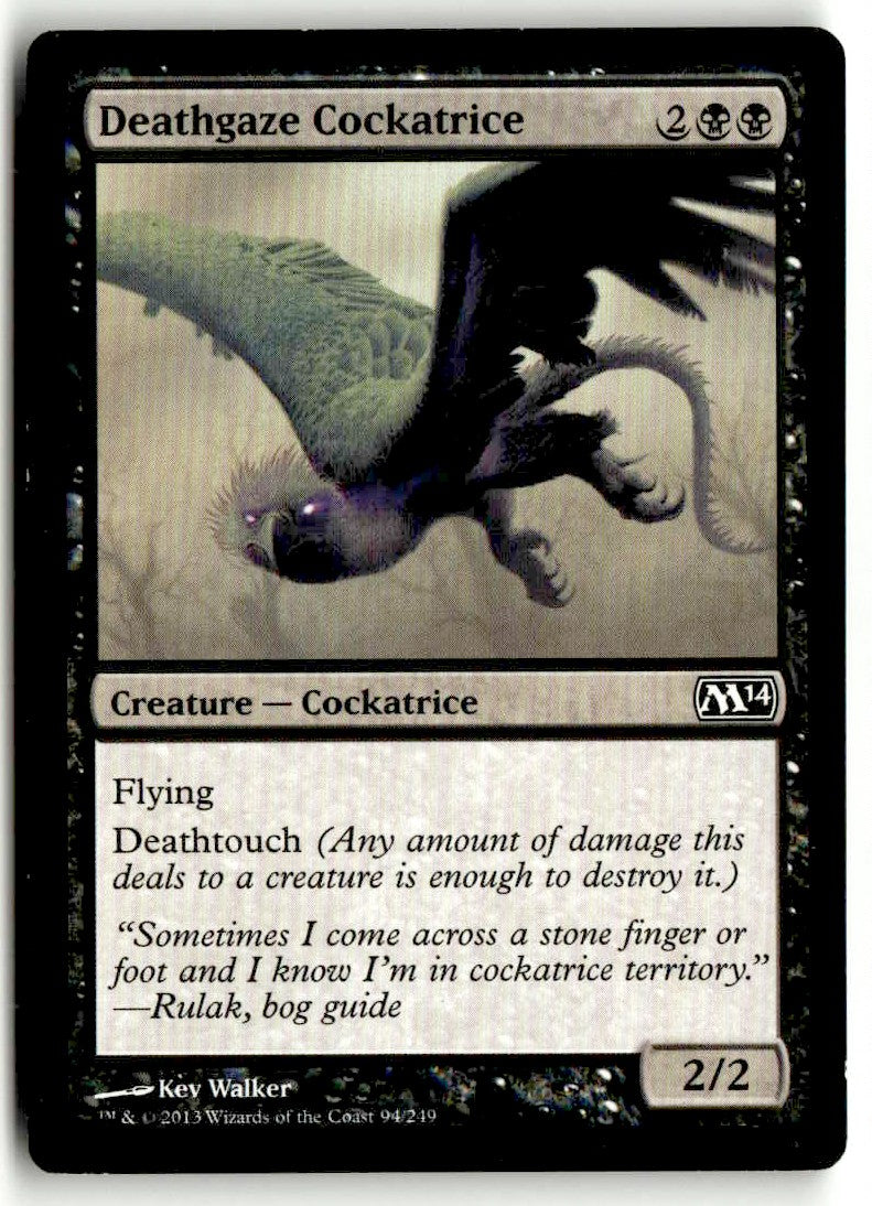 2013 Magic 2014 94 Deathgaze Cockatrice
