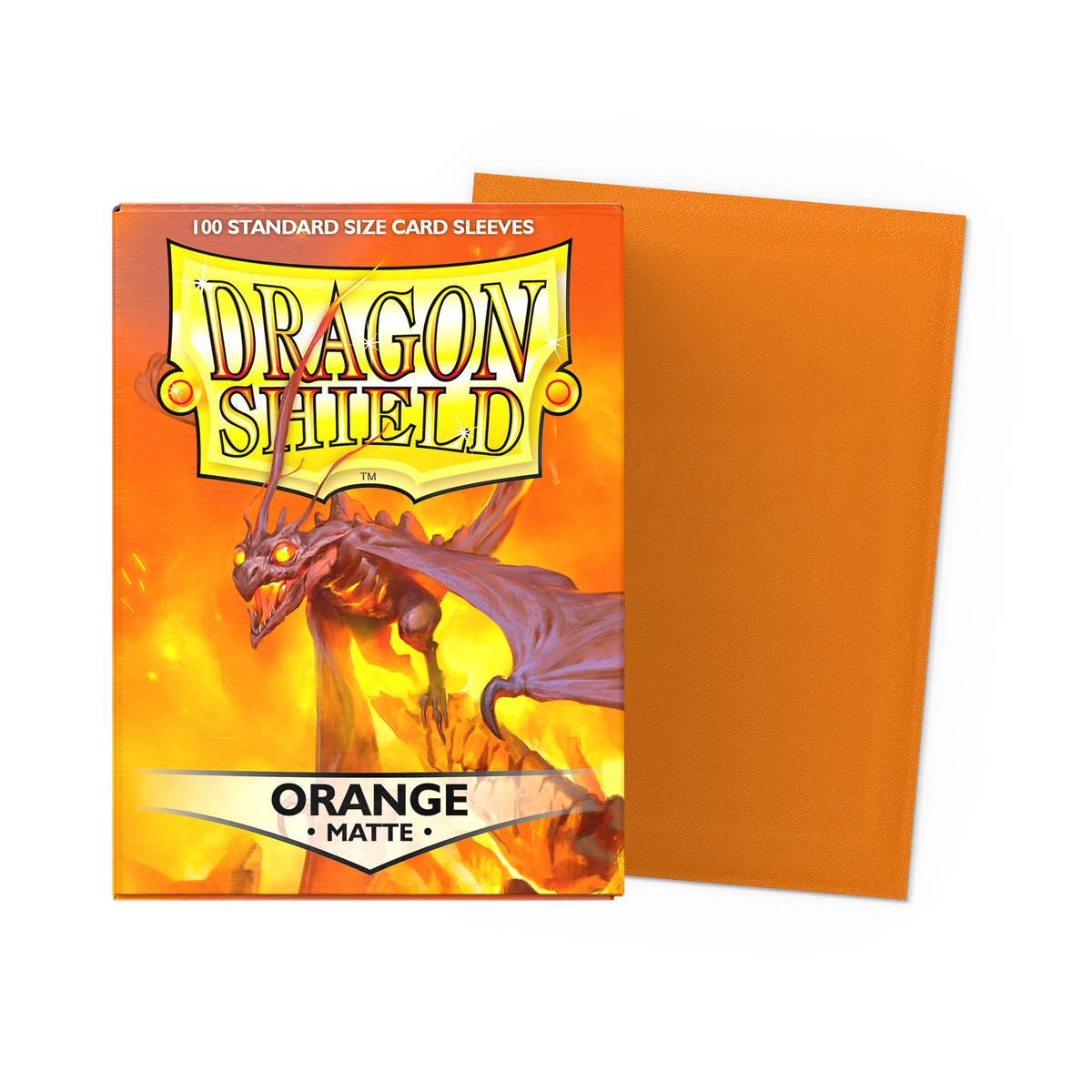 Dragon Shield Matte Orange Standard Card Sleeves - 100 Count - manufacturer product image