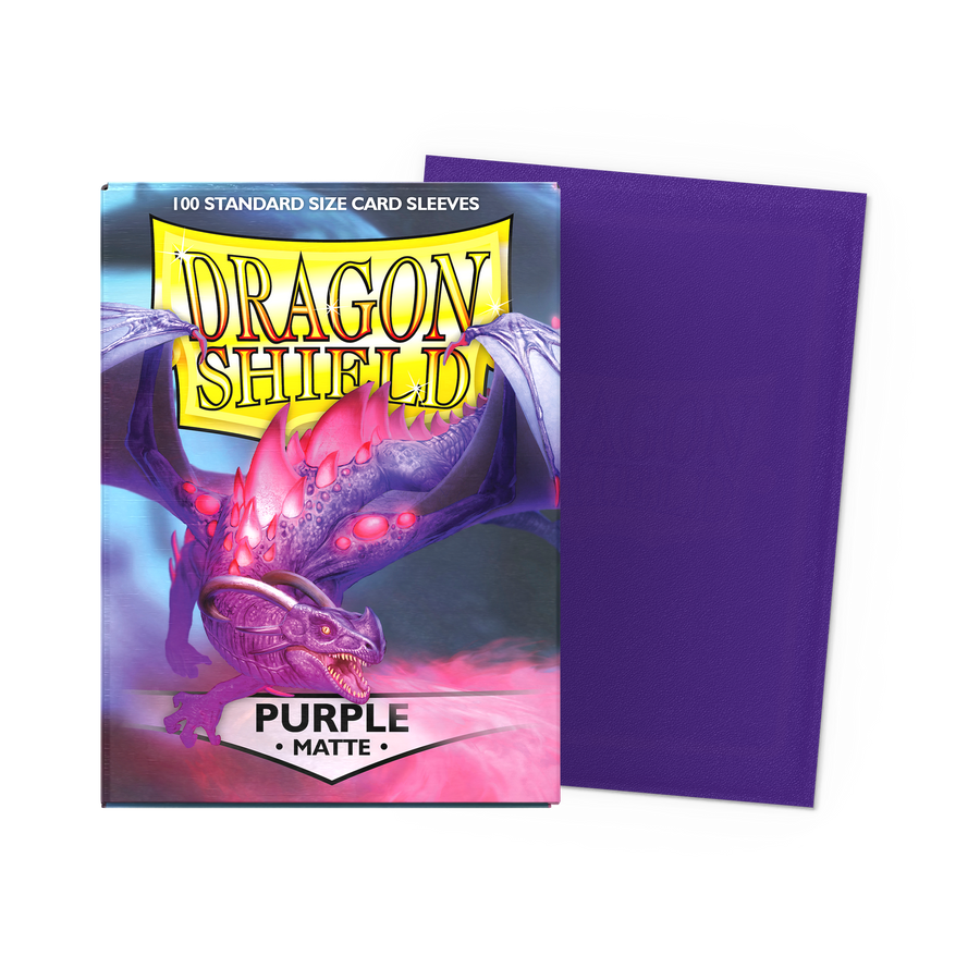 Dragon Shield Matte Purple Standard Card Sleeves - 100 Count