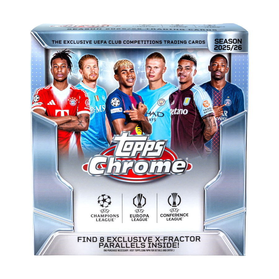 2025-26 Topps Chrome UEFA Club Competitions Soccer Mega Box #2025 Non-Foil