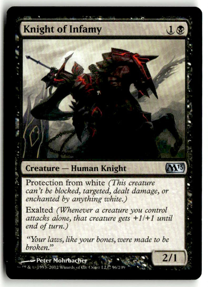 2012 Magic 2013 96 Knight of Infamy