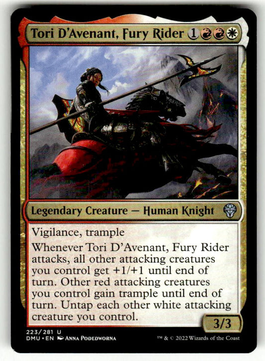 Tori D'Avenant, Fury Rider - Front