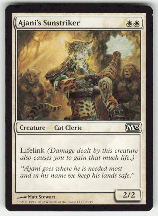 Ajani's Sunstriker - Front