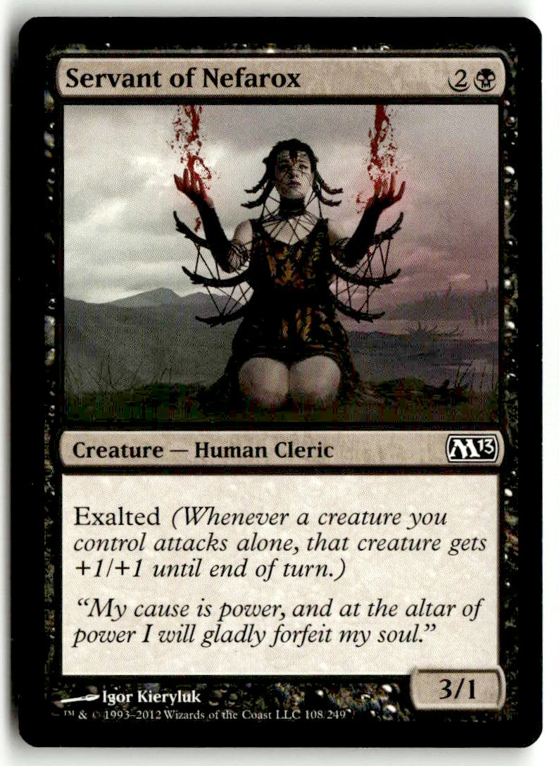 2012 Magic 2013 108 Servant of Nefarox